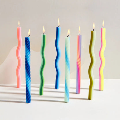 Wiggle Candles - Yellow & Pink (2 pack)
